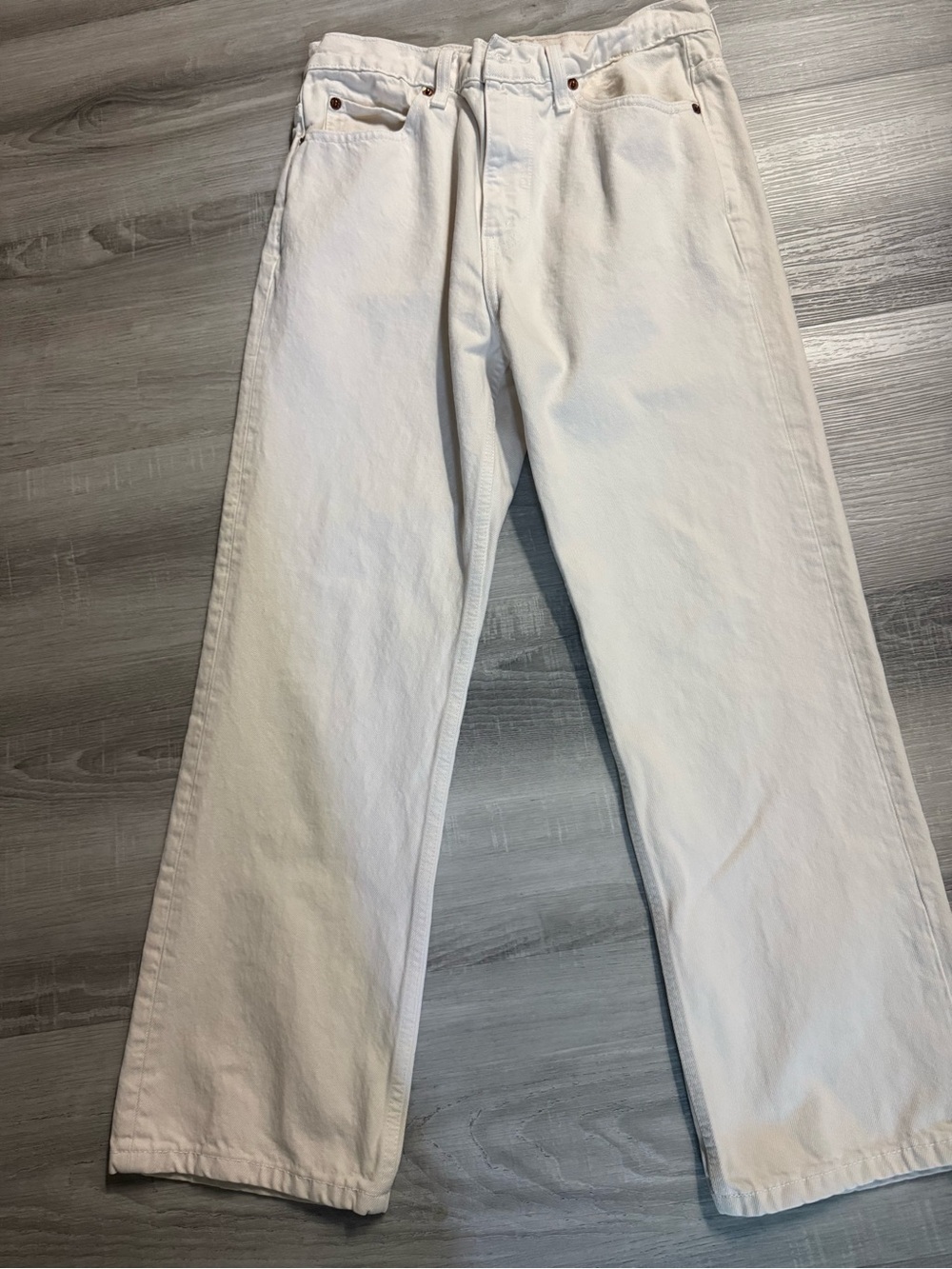 Re/Done 70’s Crop Jeans - Cream